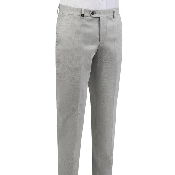 TWEEN Slim Fit Gray Patterned Trousers - Picture 1 of 4
